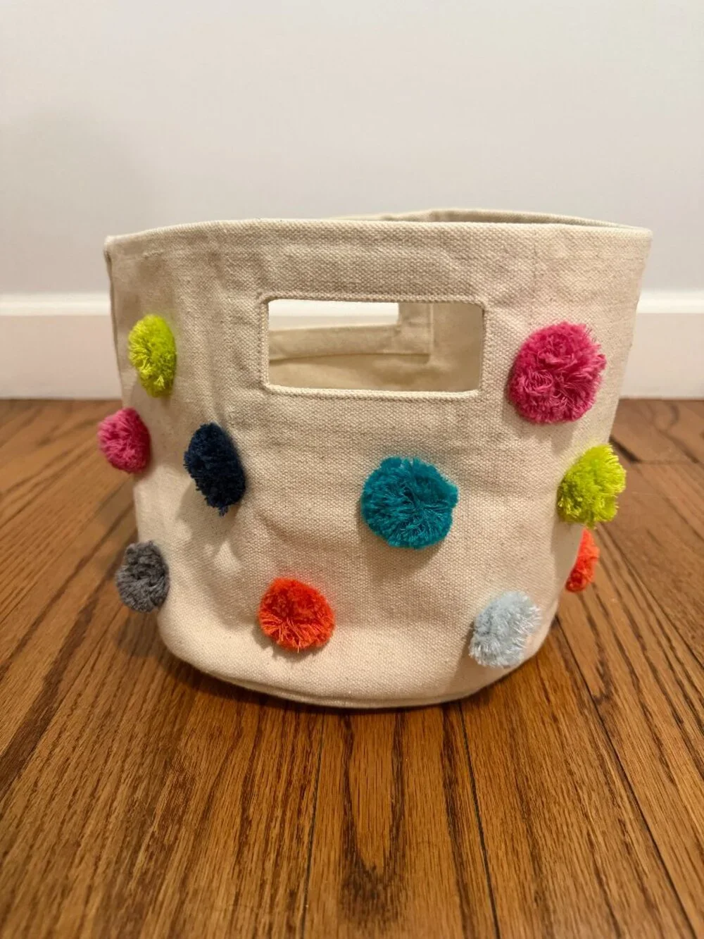 Pehr Mini Pom Pom Basket, multi-color